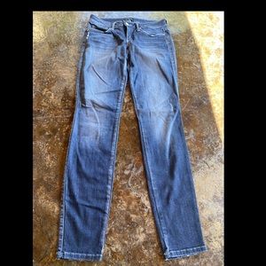 BEBE WOMEN'S JEANS STRECH DENIM BLUE STRETCH SZ 27 like new EUC!